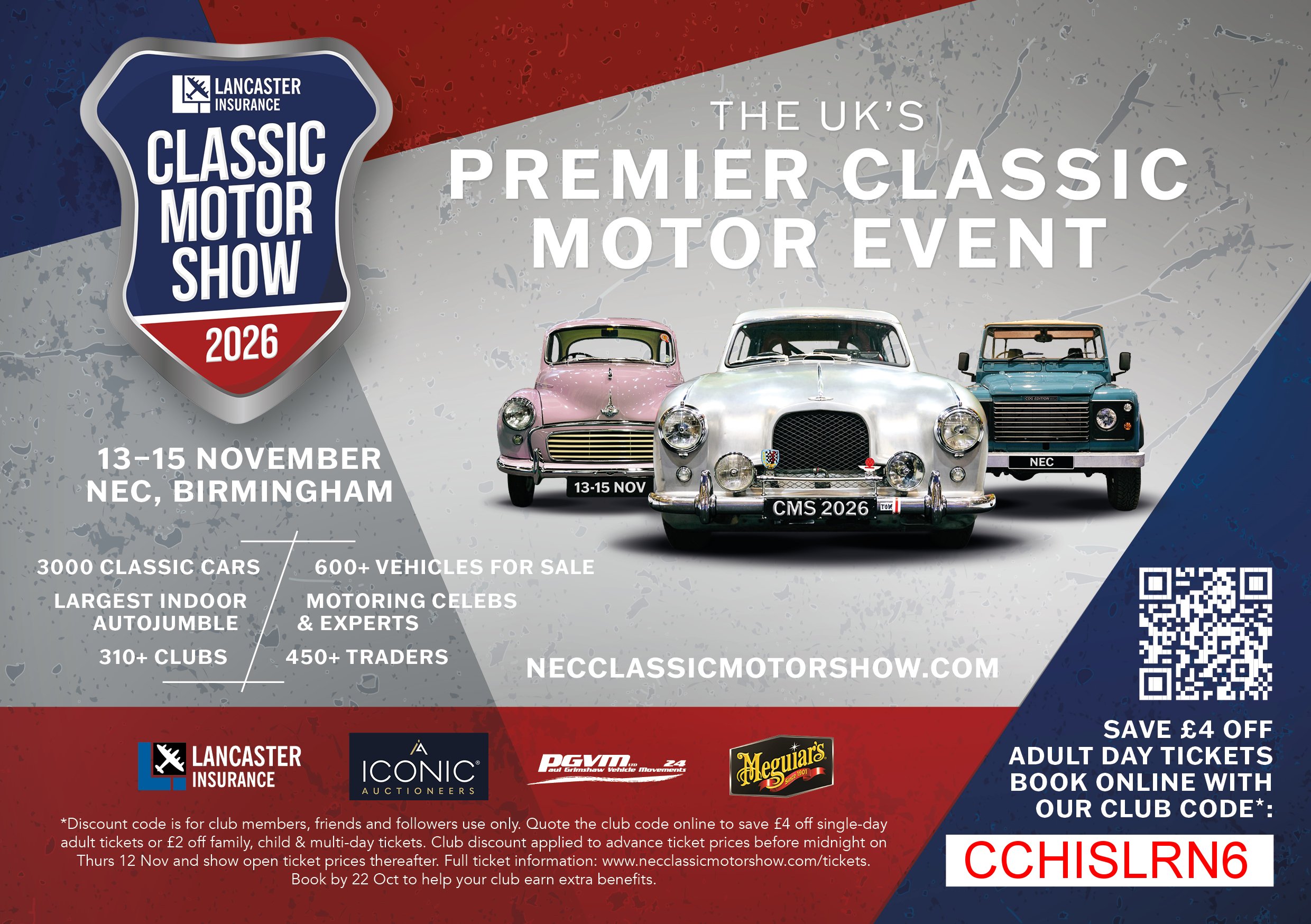 Lancaster Insurance Classic Motor Show 2026